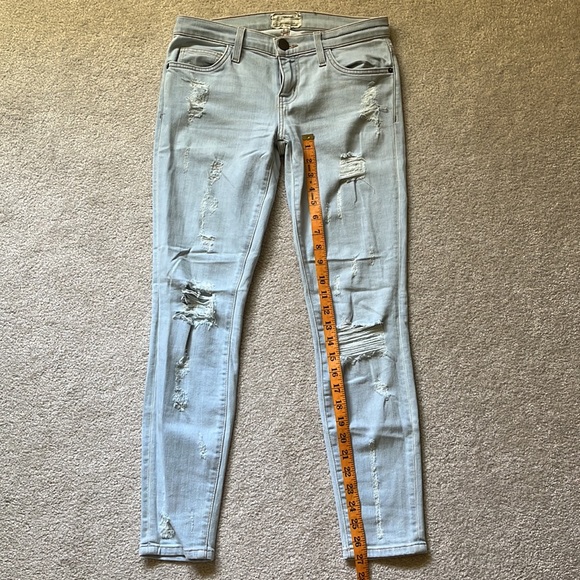CURRENT/ELLIOTT The Stiletto distressed light wash jeans size 26 - Picture 4 of 13